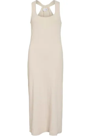VILA Vinimeo Sin Mangas Vestido Midi