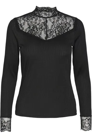 Y.A.S Blace Top De Manga Larga