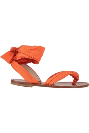 Sandalias Loubi Flip en naranja - Christian Louboutin