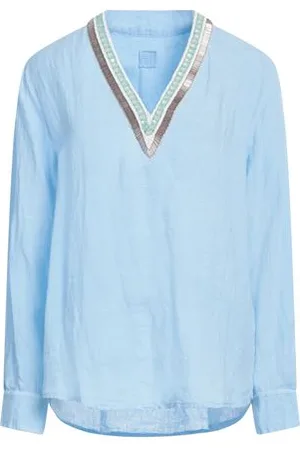 120% Lino CAMISETAS Y TOPS - Tops