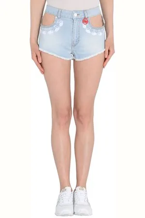 GCDS PARTES DE ABAJO - Shorts vaqueros