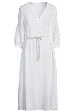 120% Lino VESTIDOS - Vestidos midi