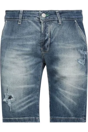 DANIELE ALESSANDRINI HOMME PARTES DE ABAJO - Shorts vaqueros