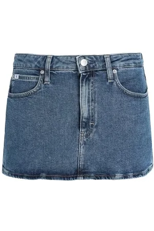 Calvin Klein PARTES DE ABAJO - Faldas vaqueras