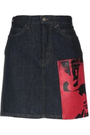 Calvin Klein PARTES DE ABAJO - Faldas vaqueras