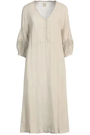 120% Lino VESTIDOS - Vestidos midi