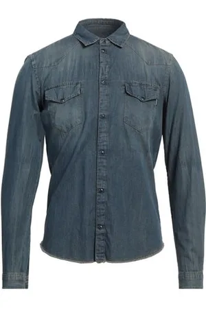 DANIELE ALESSANDRINI HOMME CAMISETAS Y TOPS - Camisas vaqueras