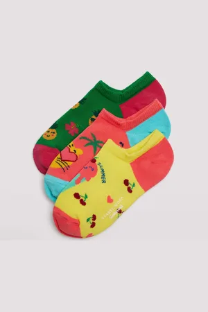 YSABEL MORA Pinkies invisibles estampados colores Sockarrats pack de 3