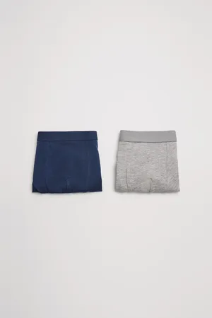 YSABEL MORA Pack de 2 bóxers de niño algodón marino y gris