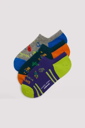 YSABEL MORA Pinkis estampados oscuros Sockarrats pack de 3