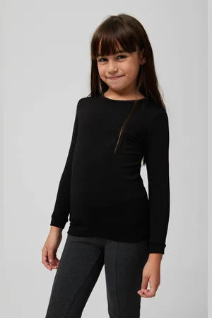 YSABEL MORA Camiseta térmica infantil manga larga negra