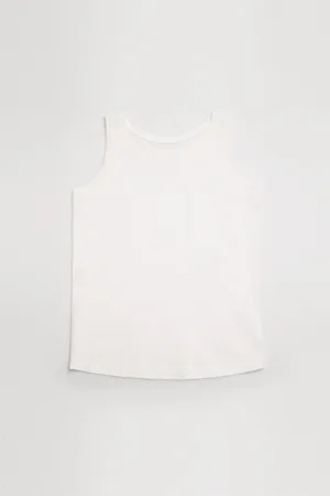 YSABEL MORA Camiseta infantil tirantes blanca