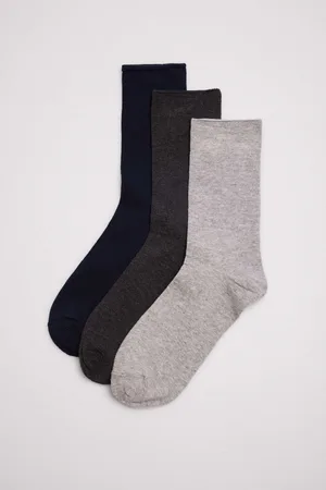 YSABEL MORA Pack 3 calcetines sin puño hombre tonos oscuros