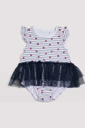 YSABEL MORA Vestido body bebé tirantes falda de tul