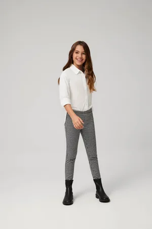 YSABEL MORA Leggings infantil estampado cuadro vichy