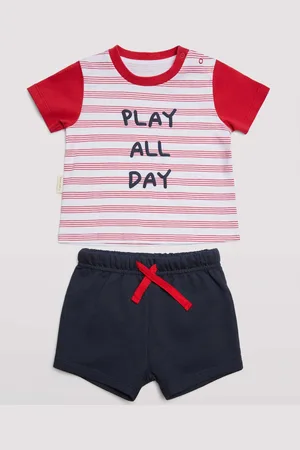 YSABEL MORA Conjunto bebé camiseta manga corta y short ajustable