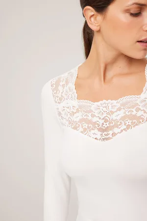 YSABEL MORA Camiseta térmica encaje manga larga