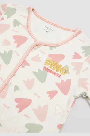 YSABEL MORA Pelele bebé manga larga princess dino