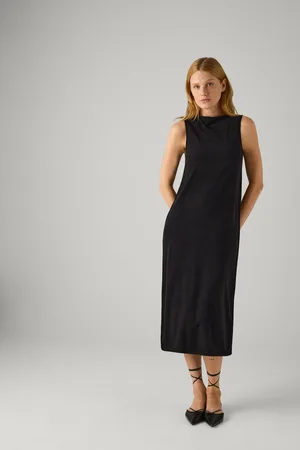 YSABEL MORA Vestido largo liso sin mangas