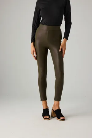 YSABEL MORA Leggings térmico efecto piel verde