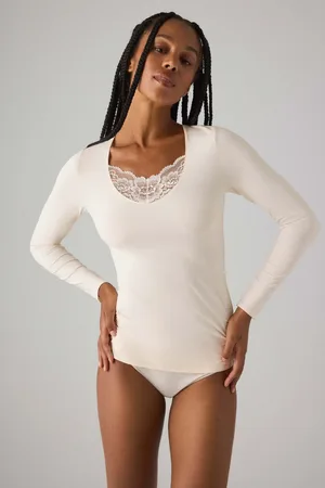 YSABEL MORA Camiseta manga larga escote con encaje