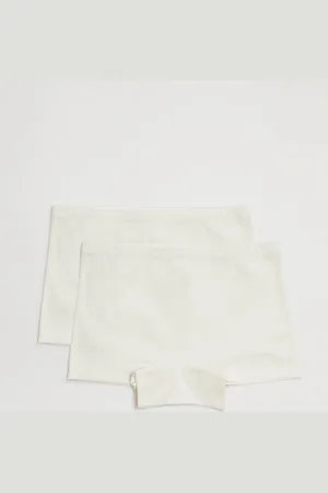 YSABEL MORA Pack de 2 culottes de niña algodón blancos