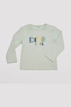 YSABEL MORA Camiseta bebé manga larga Dino Cool