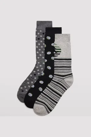 YSABEL MORA Pack 3 calcetines térmicos de hombre tonos grises