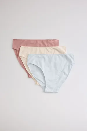 YSABEL MORA Pack de 3 bragas básicas midi colores suaves
