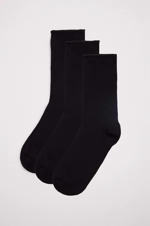 YSABEL MORA Pack 3 calcetines básicos sin puño lisos