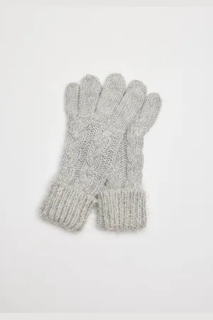 YSABEL MORA Guantes textura trenzado