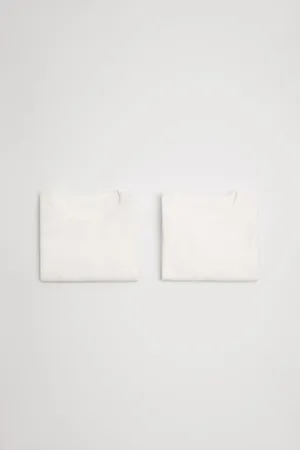 YSABEL MORA Pack 2 bodies bebé básicos manga larga blancos