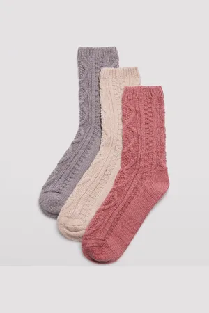 YSABEL MORA Pack de 3 pares de calcetines extrasuaves sin puño textura jersey