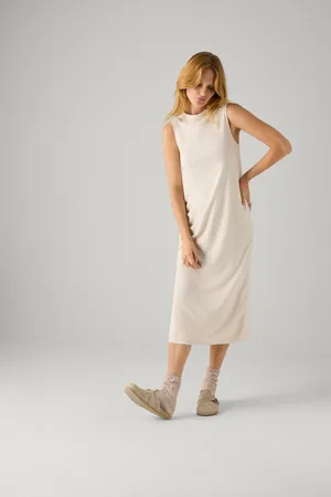 YSABEL MORA Vestido largo liso sin mangas