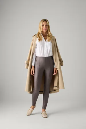 YSABEL MORA Pantalones efecto metalizado