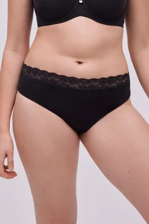 YSABEL MORA Braga midi algodón con detalles encaje