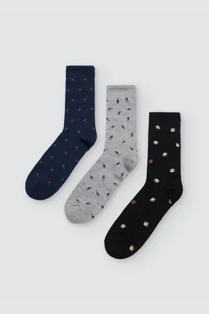 YSABEL MORA Pack 3 calcetines bambú hombre estampados