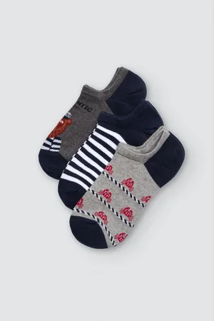 YSABEL MORA Pack 3 calcetines pinkies hombre estampados marineros