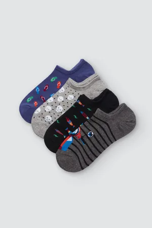 YSABEL MORA Pack 3 calcetines pinkies hombre estampados marineros