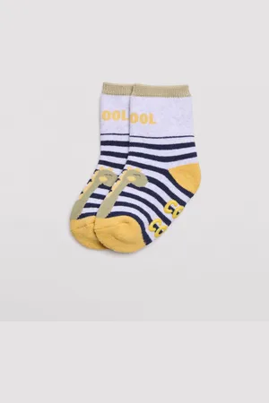YSABEL MORA Pack 4 calcetines térmicos antideslizantes bebé estampados cool dino