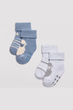 YSABEL MORA Pack 4 calcetines térmicos antideslizantes bebé estampados sweet dreams