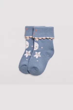 YSABEL MORA Pack 4 calcetines térmicos bebé estampados estrellas
