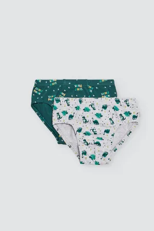 YSABEL MORA Pack de 2 slips de niño estampados dinosaurios