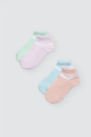YSABEL MORA Pack 4 calcetines cortos deportivos colores pastel