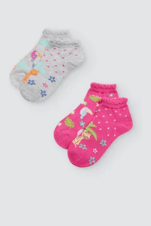 YSABEL MORA Pack 4 calcetines cortos estampado tucán