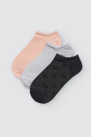 YSABEL MORA Pack 3 calcetines pinkies texturas