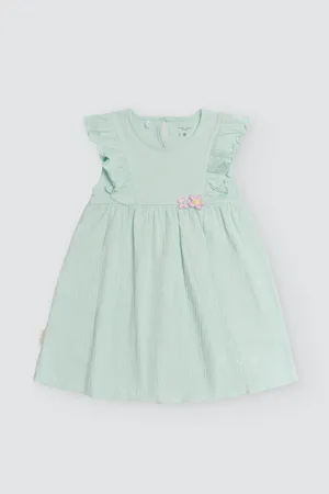 YSABEL MORA Vestido bebé sin mangas bambula