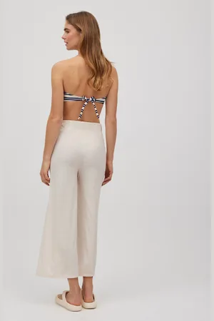 YSABEL MORA Pantalón crop canalé