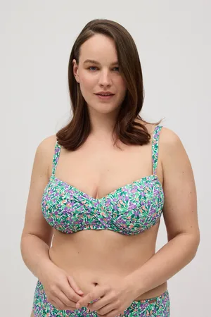 YSABEL MORA Top bikini reductor estampado contorno regulable copas C y D