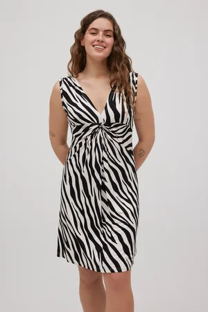 YSABEL MORA Vestido corto con nudo animal print